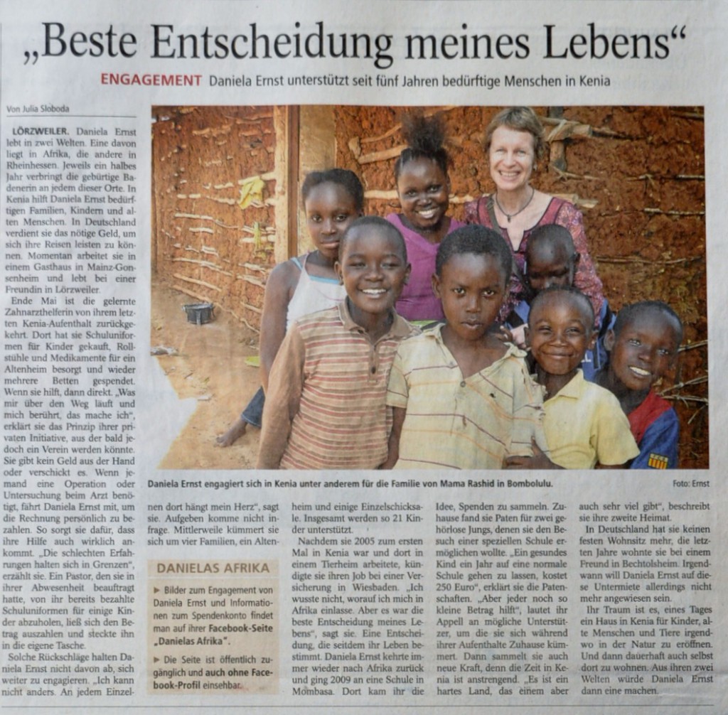 Artikel in der AZ Mainz
